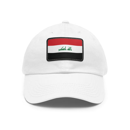 Flag Village Iraq Flag Hat Cap with Leather Patch