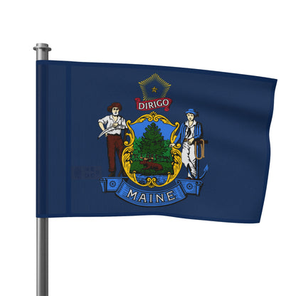 Flag Village USA Maine State Flag 18" x 12" / 36" x 24" / 60" x 36"