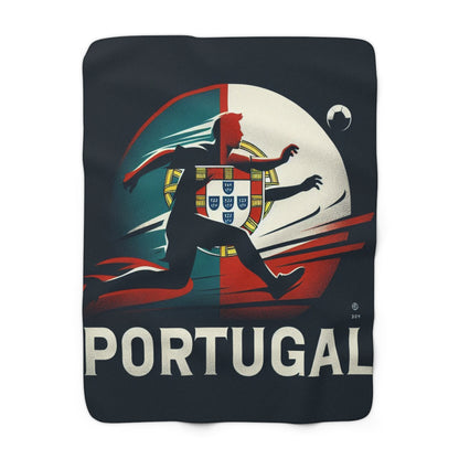 Flag Village Portugal Sporting Flag Sherpa Fleece Blanket PRT0010