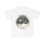 Flag Village USA Vintage Car Flag T-SHIRT Heavy Cotton Tee USA0013