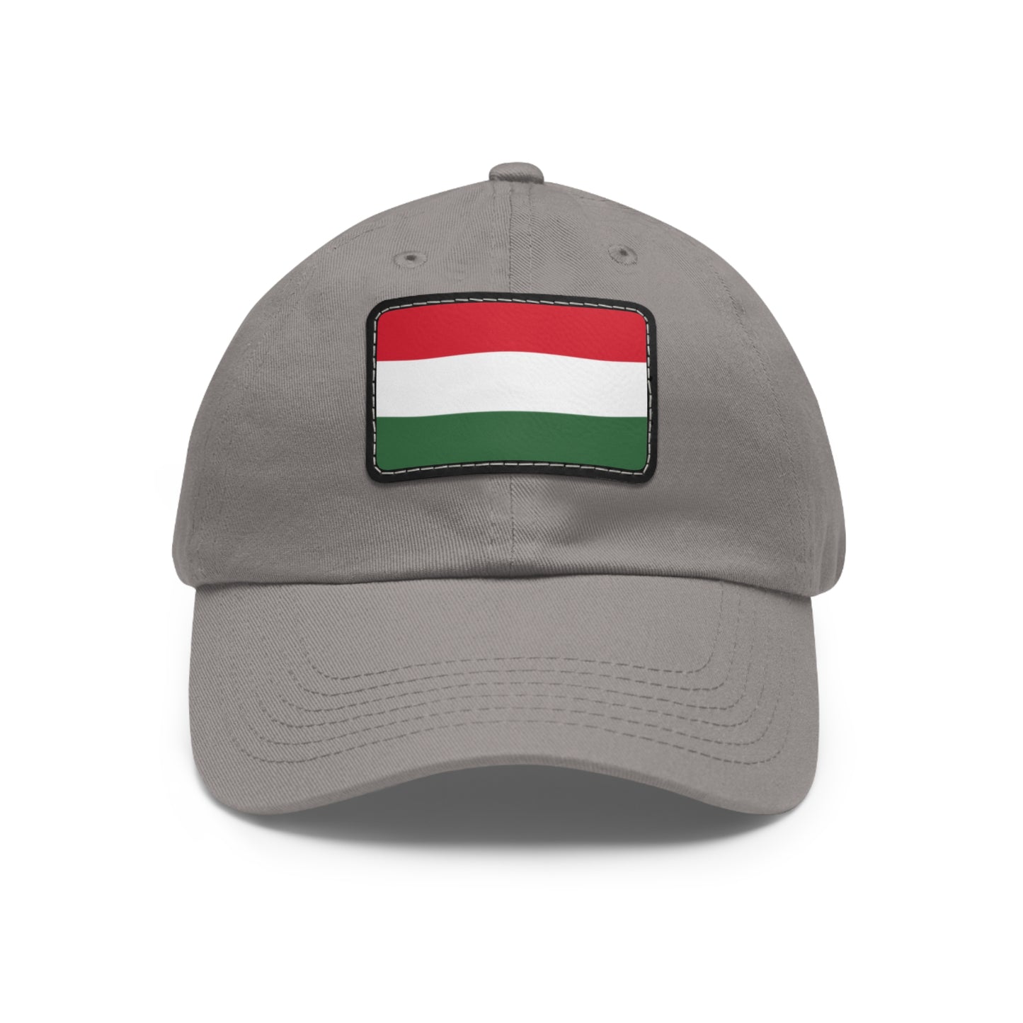 Flag Village Hungary Flag Hat Cap with Leather Patch
