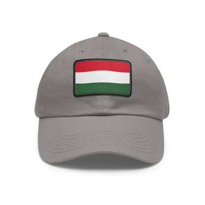 Flag Village Hungary Flag Hat Cap with Leather Patch