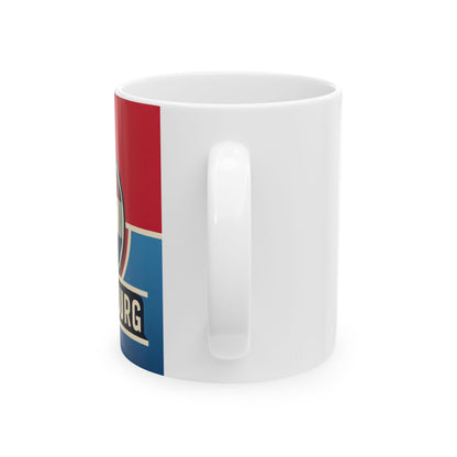 Flag Village Luxembourg Sporting Flag Ceramic Coffee Mug 11oz LUX0007