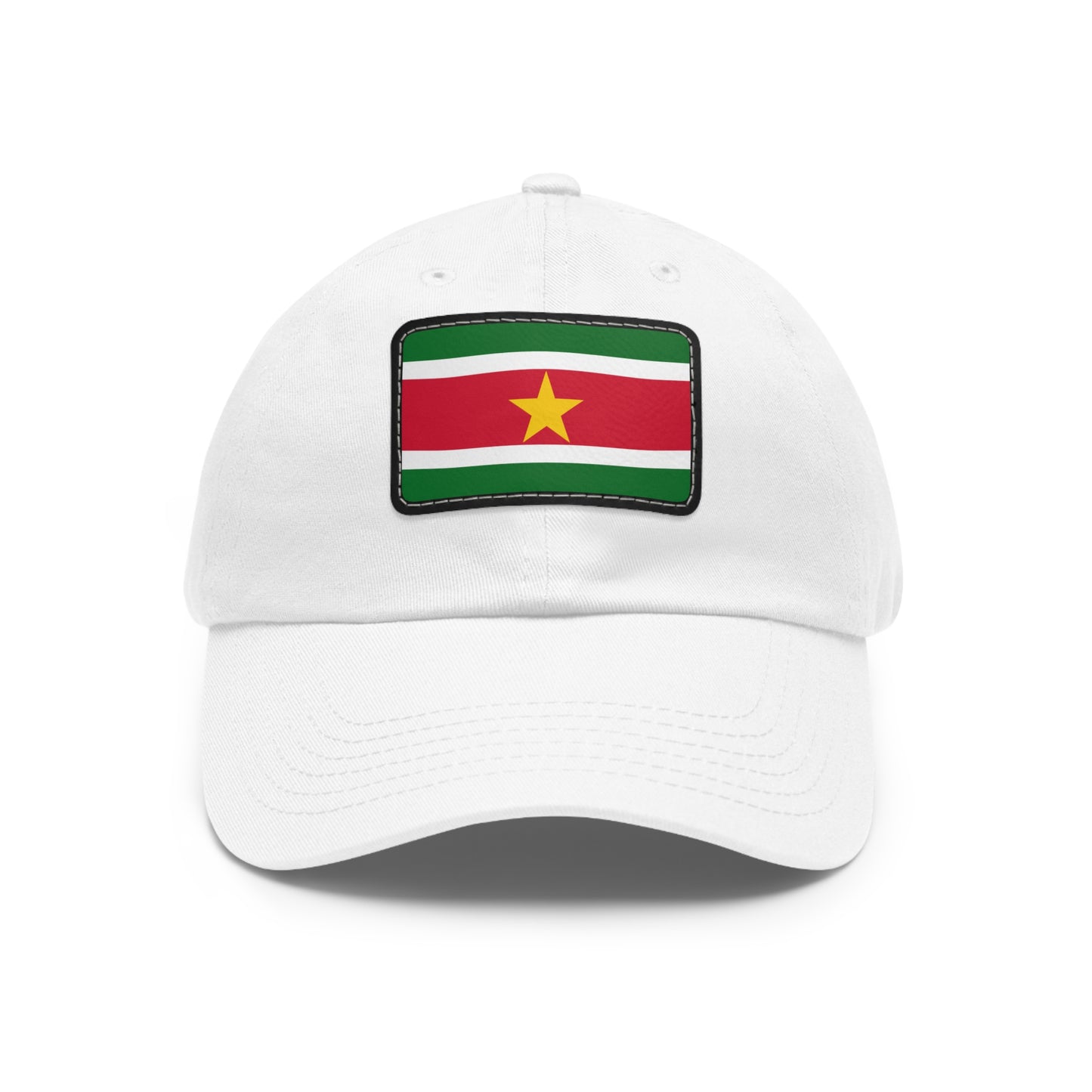 Flag Village Suriname Flag Hat Cap with Leather Patch