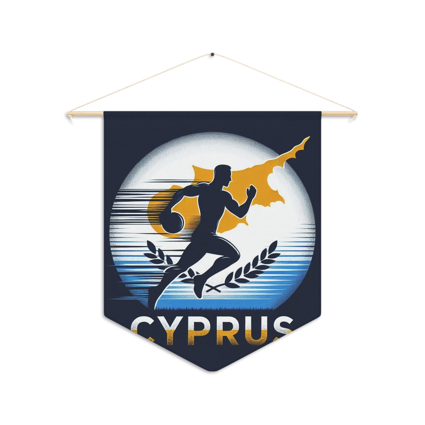 Flag Village Cyprus Flag Pennant Sporting Home Wall decoration CYP0002