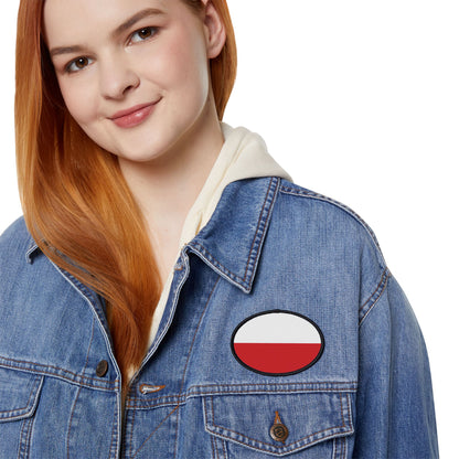 Flag Village Poland Flag Embroidery Iron-On Patches