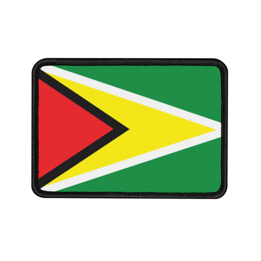 Flag Village Guyana Flag Embroidery Iron-On Patches