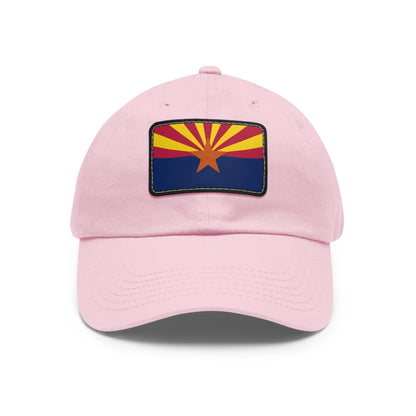 Flag Village USA Arizona State Flag Hat Cap with Leather Patch
