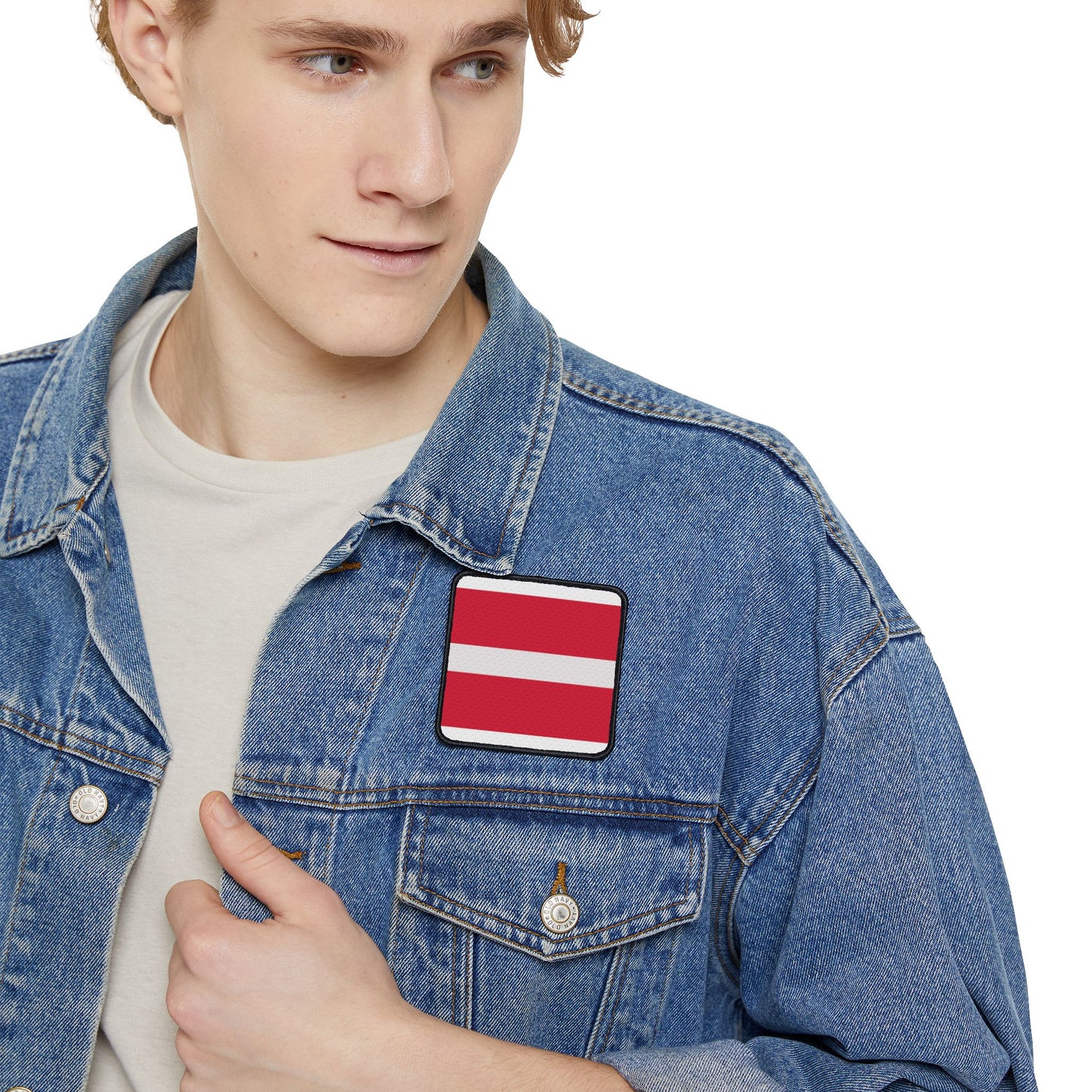 Flag Village Latvia Flag Embroidery Iron-On Patches