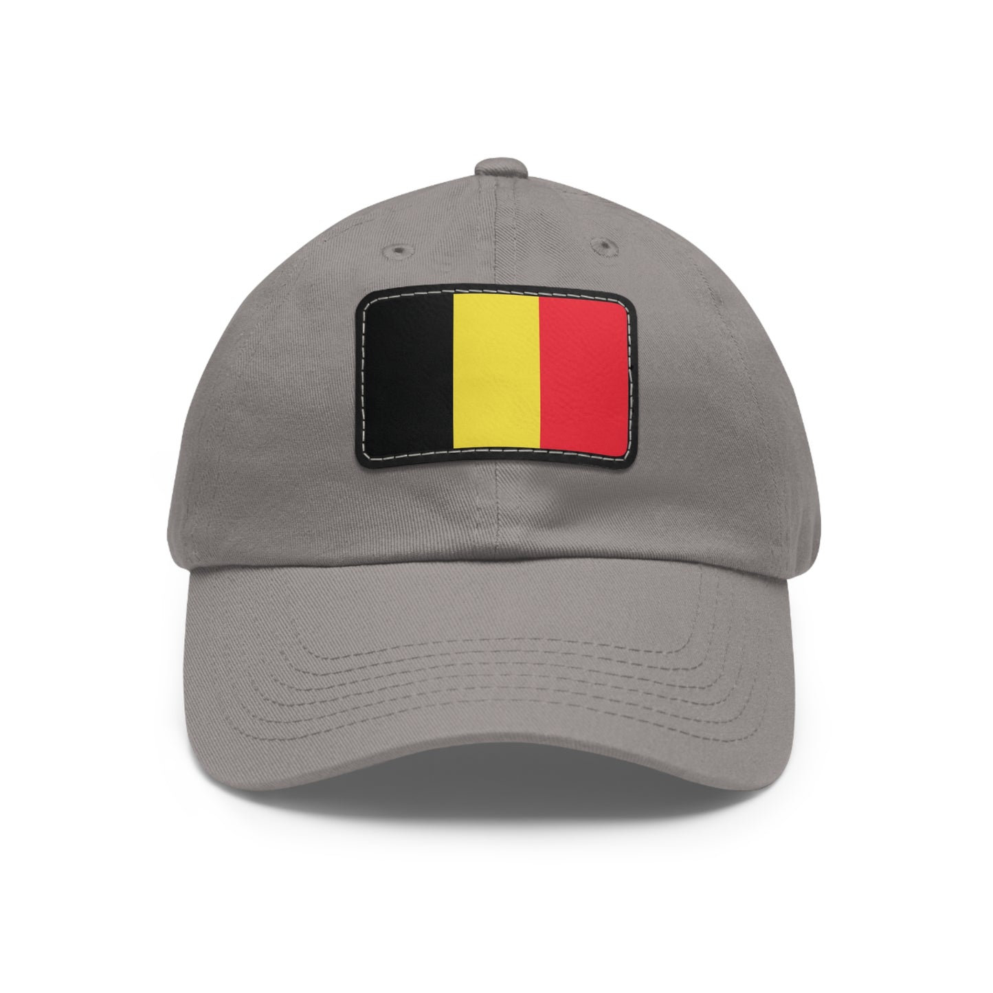 Flag Village Belgium Flag Hat Cap with Leather Patch