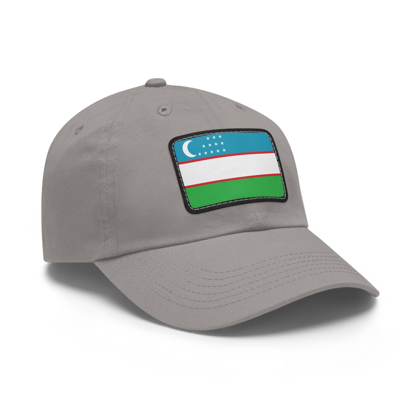 Flag Village Uzbekistan Flag Hat Cap with Leather Patch