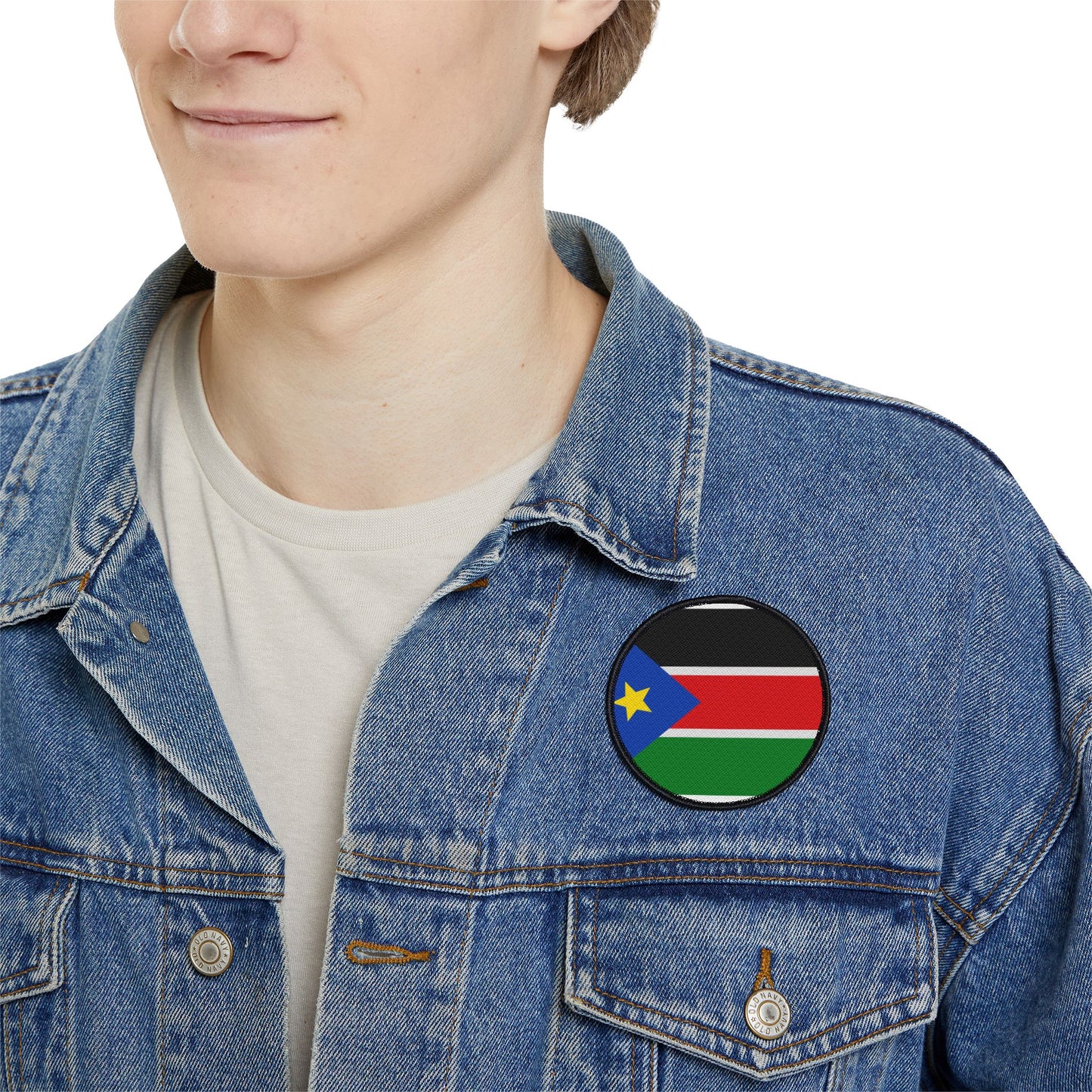 Flag Village South Sudan Flag Embroidery Iron-On Patches