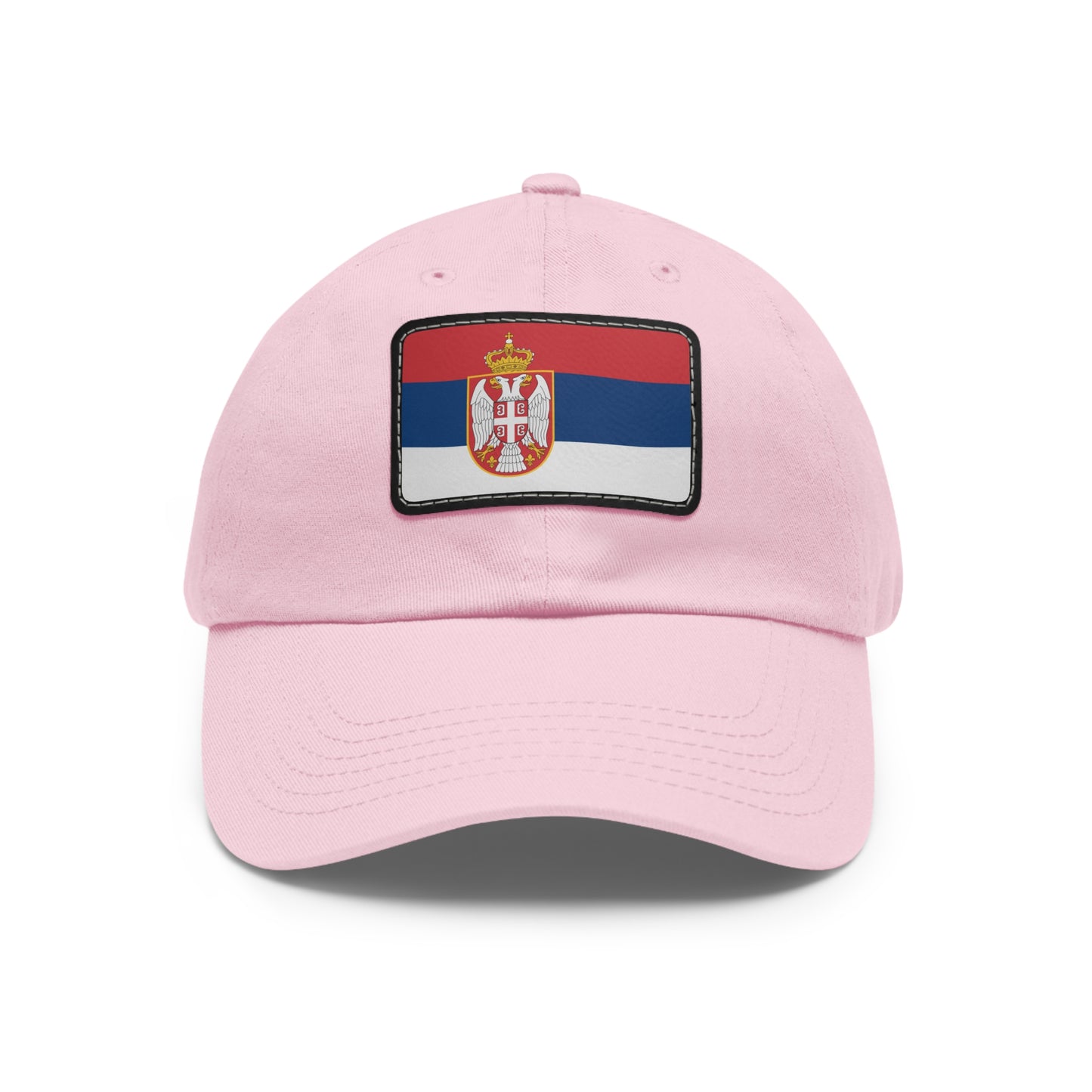 Flag Village Serbia Flag Hat Cap with Leather Patch