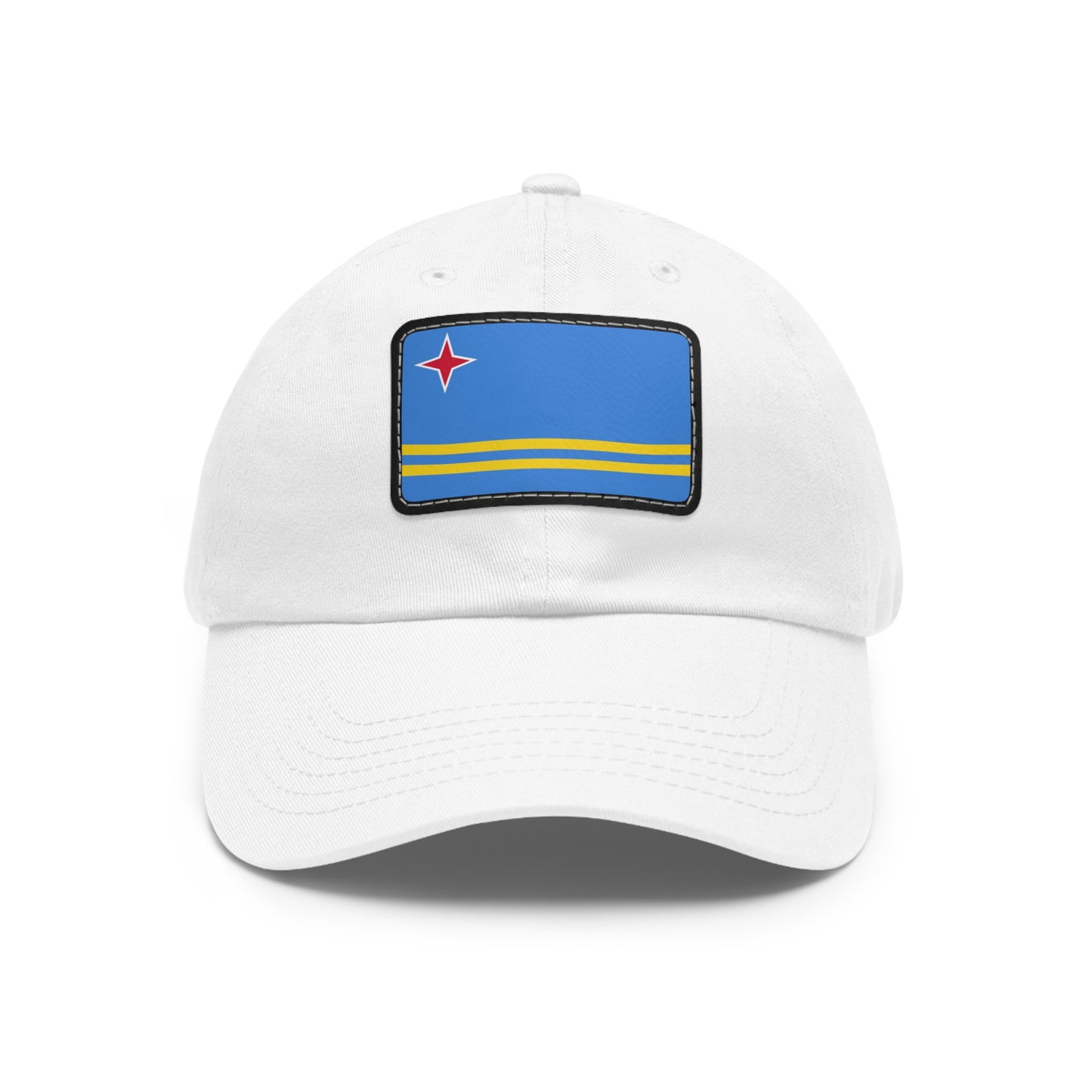 Flag Village Aruba Flag Hat Cap with Leather Patch