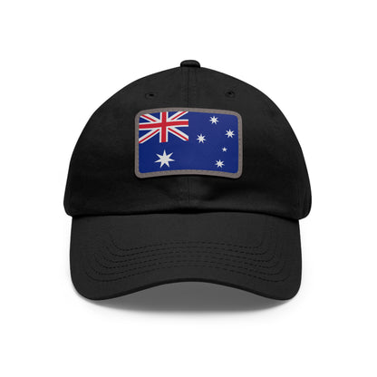 Flag Village Australia Flag Hat Cap with Leather Patch