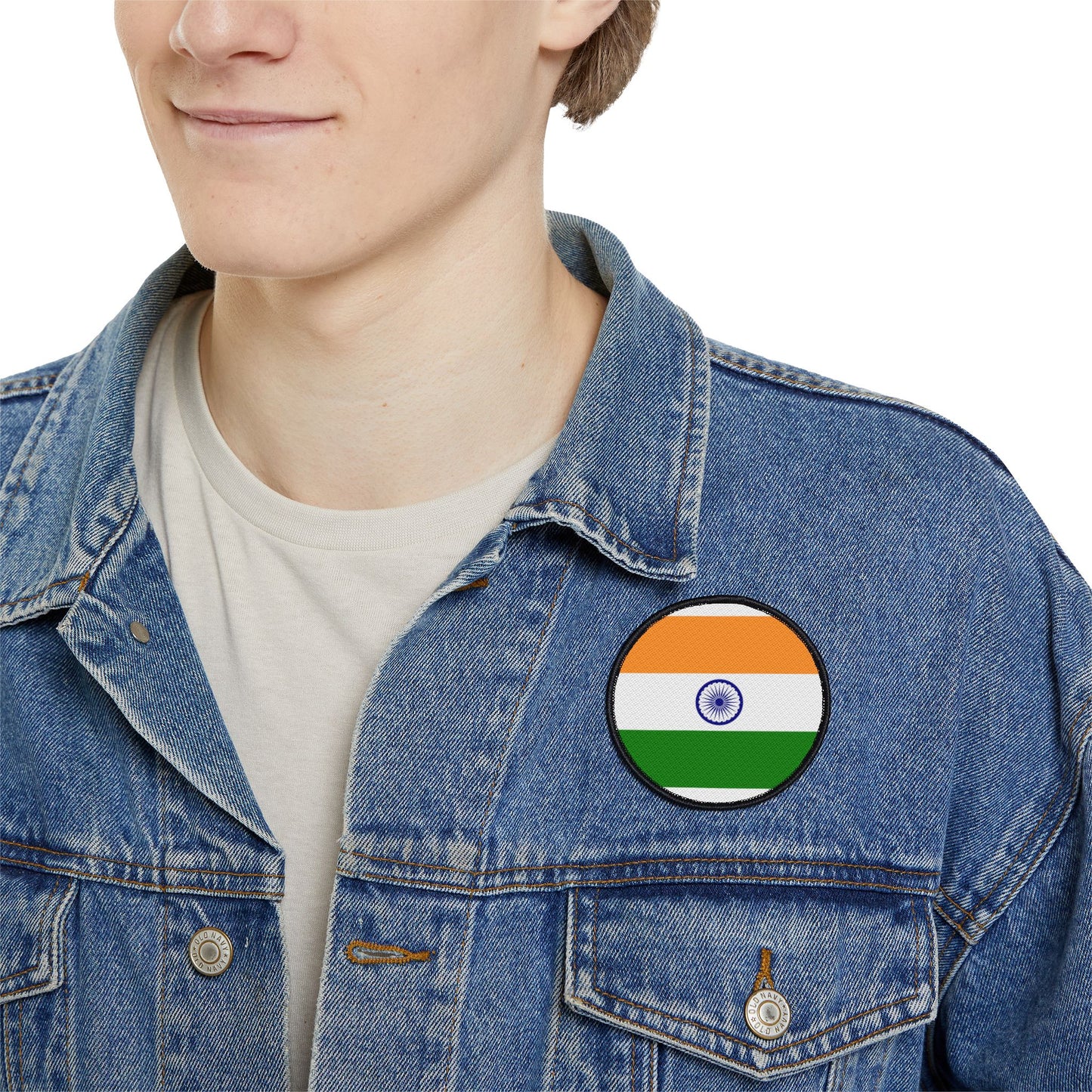 Flag Village India Flag Embroidery Iron-On Patches