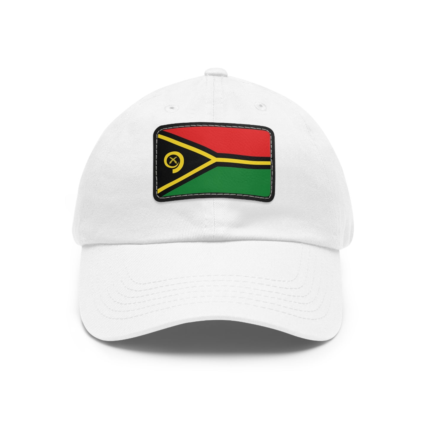 Flag Village Vanuatu Flag Hat Cap with Leather Patch