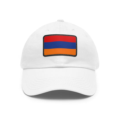 Flag Village Armenia Flag Hat Cap with Leather Patch