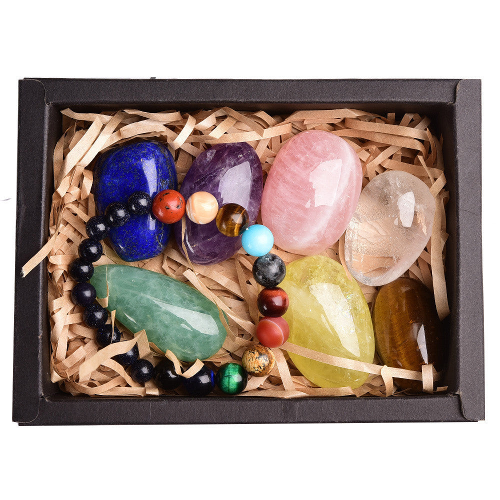 Flag Village Rough polished bracelet exquisite gift box set