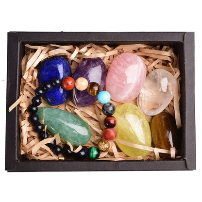 Flag Village Rough polished bracelet exquisite gift box set