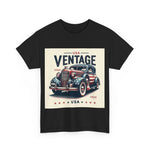 Flag Village USA Vintage Car Flag T-SHIRT Heavy Cotton Tee USA0019