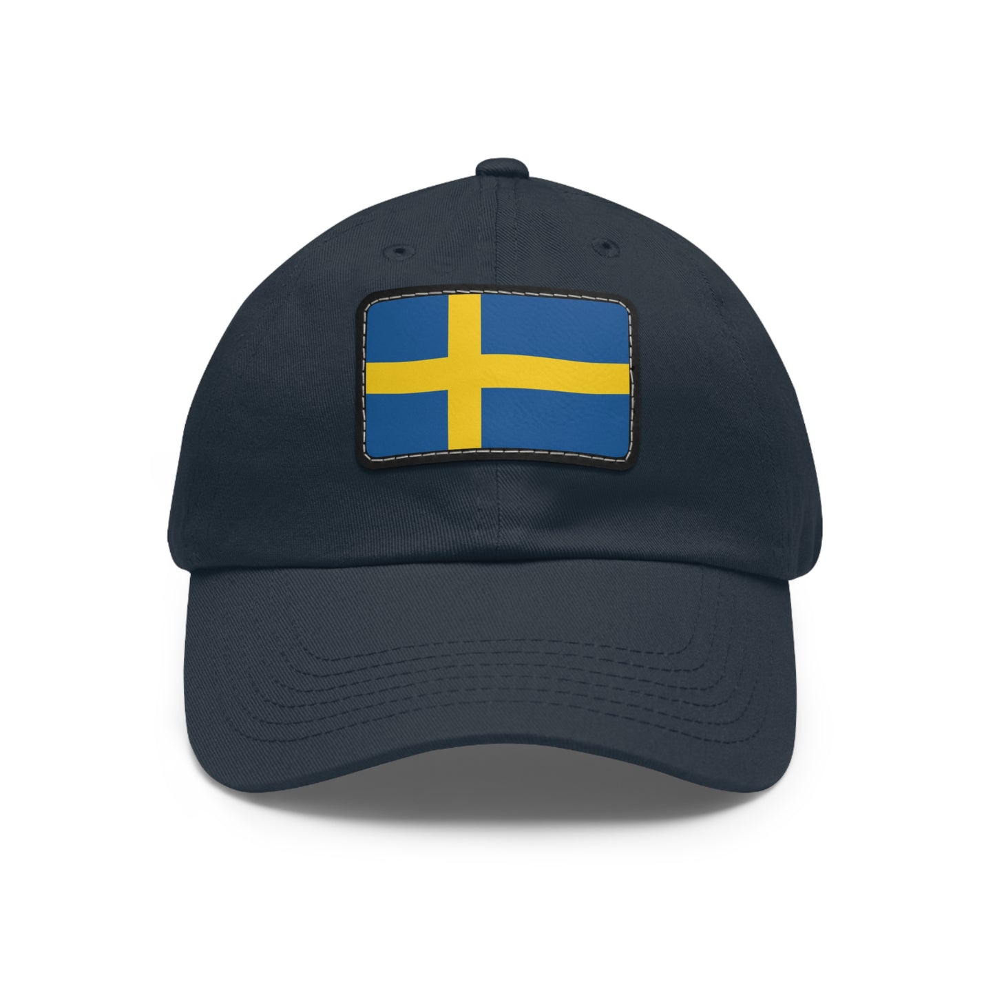 Flag Village Sweden Flag Hat Cap with Leather Patch
