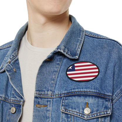 Flag Village Liberia Flag Embroidery Iron-On Patches