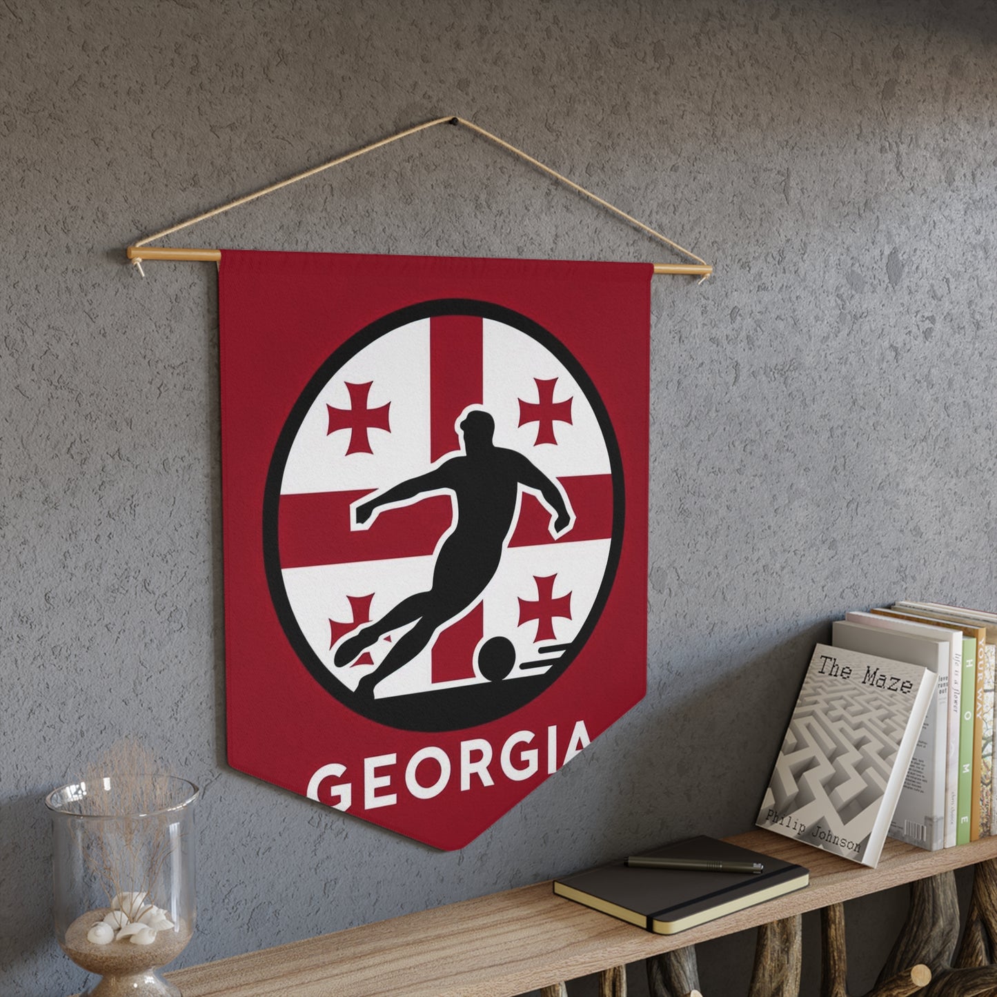 Flag Village Georgia Flag Pennant Sporting Home Wall decoration GEO0002