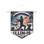 Flag Village Illinois State Flag Pennant Sporting Home Wall decoration IL0002