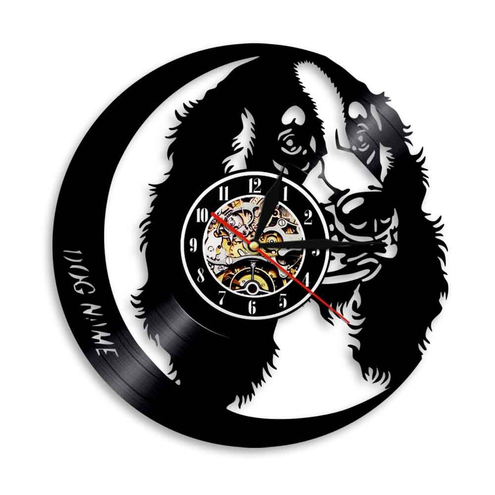 Flag Village Wall Clock Dog Breed Gifts