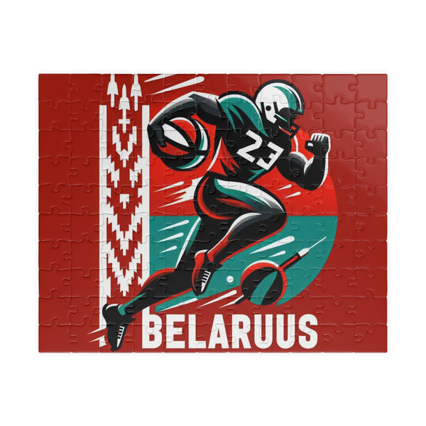 Flag Village Belarus Sporting Flag Jigsaw Puzzle