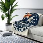 Flag Village Australia Sporting Flag Sherpa Fleece Blanket AUS0010