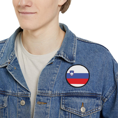 Flag Village Slovenia Flag Embroidery Iron-On Patches