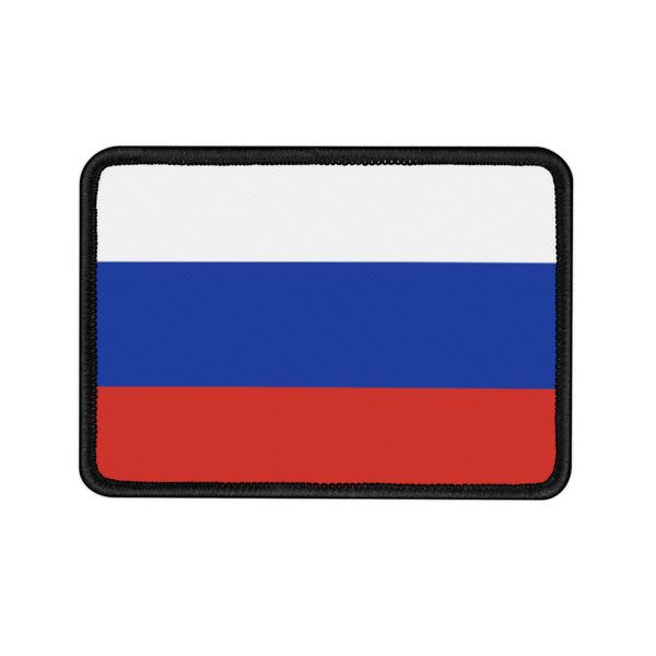 Flag Village Russia State Flag Embroidered Iron-On Patch