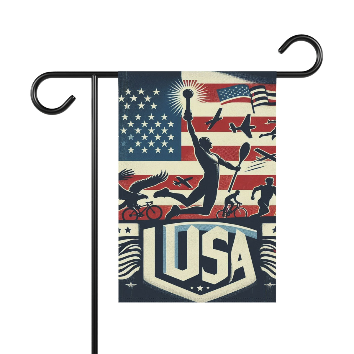 Flag Village United States Sporting Flag Garden Flag 12" x 18"