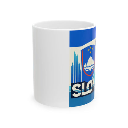 Flag Village Slovenia Sporting Flag Ceramic Coffee Mug 11oz SVN0007