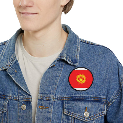 Flag Village Kyrgyzstan Flag Embroidery Iron-On Patches