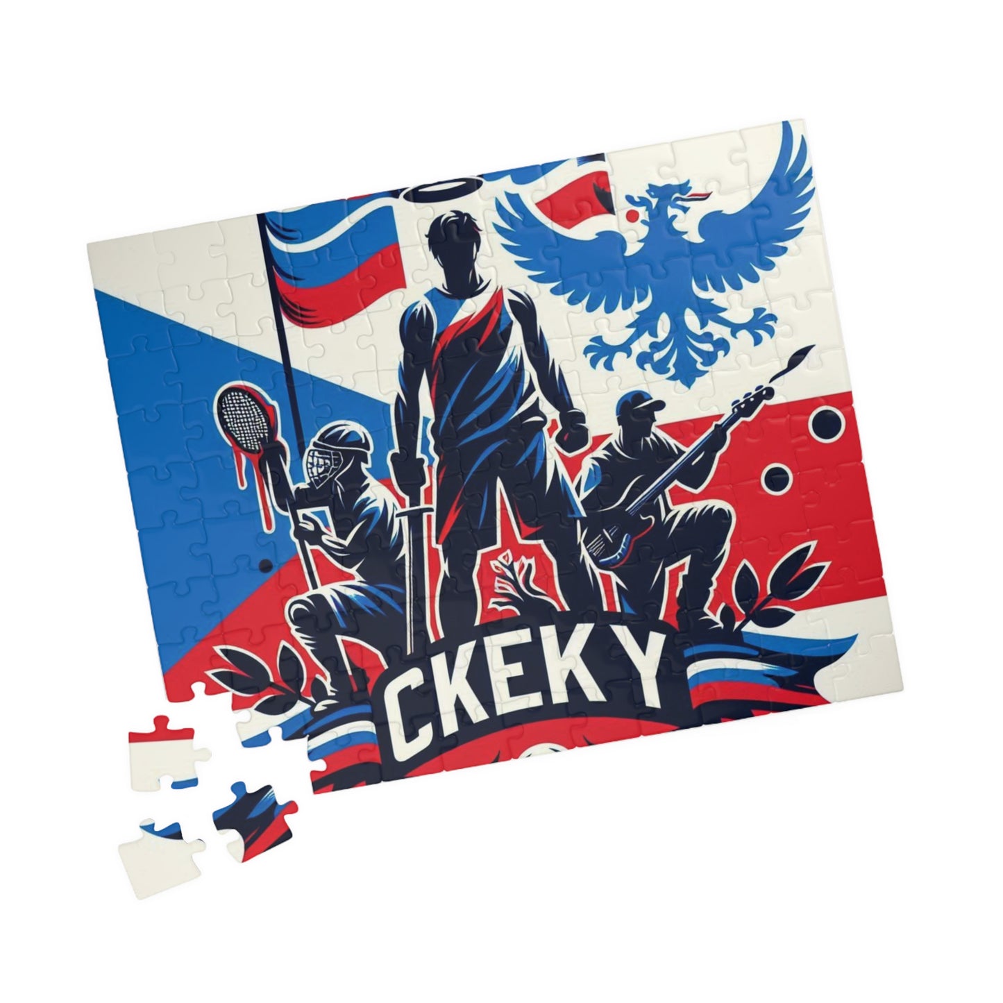 Flag Village Czech Sporting Flag Puzzle (110, 252, 520, 1014-piece) CZE0001