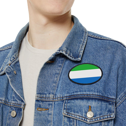 Flag Village Sierra Leone Flag Embroidery Iron-On Patches