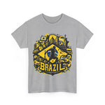 Flag Village Brazil Sporting Flag T-SHIRT Heavy Cotton Tee BRA0011