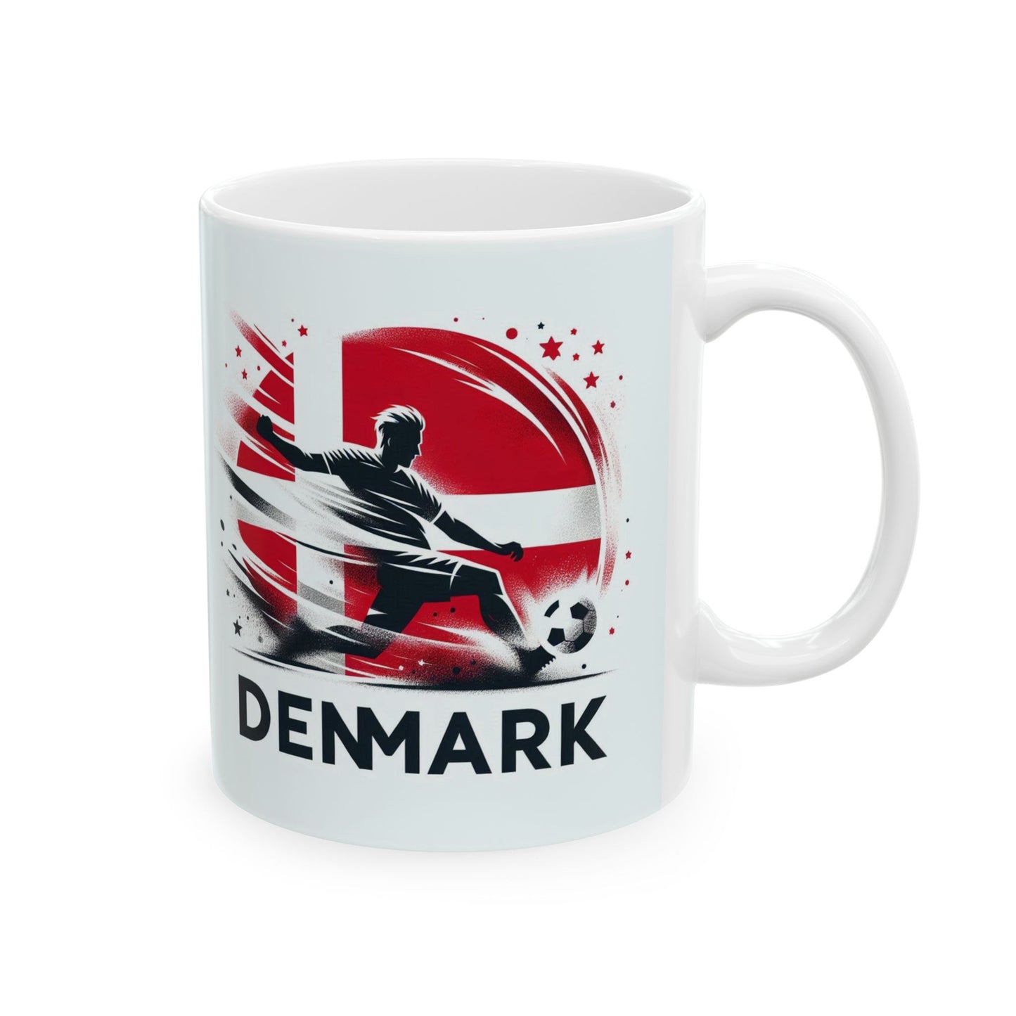 Flag Village Denmark Sporting Flag Ceramic Coffee Mug 11oz FV-MG0021