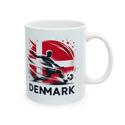 Flag Village Denmark Sporting Flag Ceramic Coffee Mug 11oz FV-MG0021