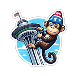Flag Village USA Washington State Flag Sticker 2", 3", 4", 6" WA01
