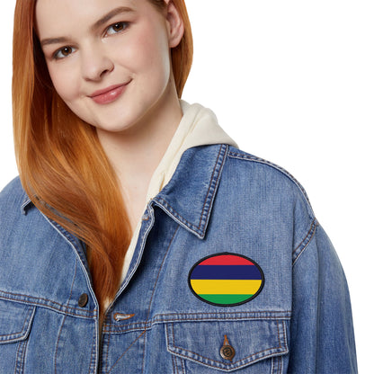 Flag Village Mauritius Flag Embroidery Iron-On Patches