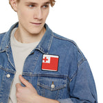 Flag Village Tonga Flag Embroidery Iron-On Patches FV-PT0079