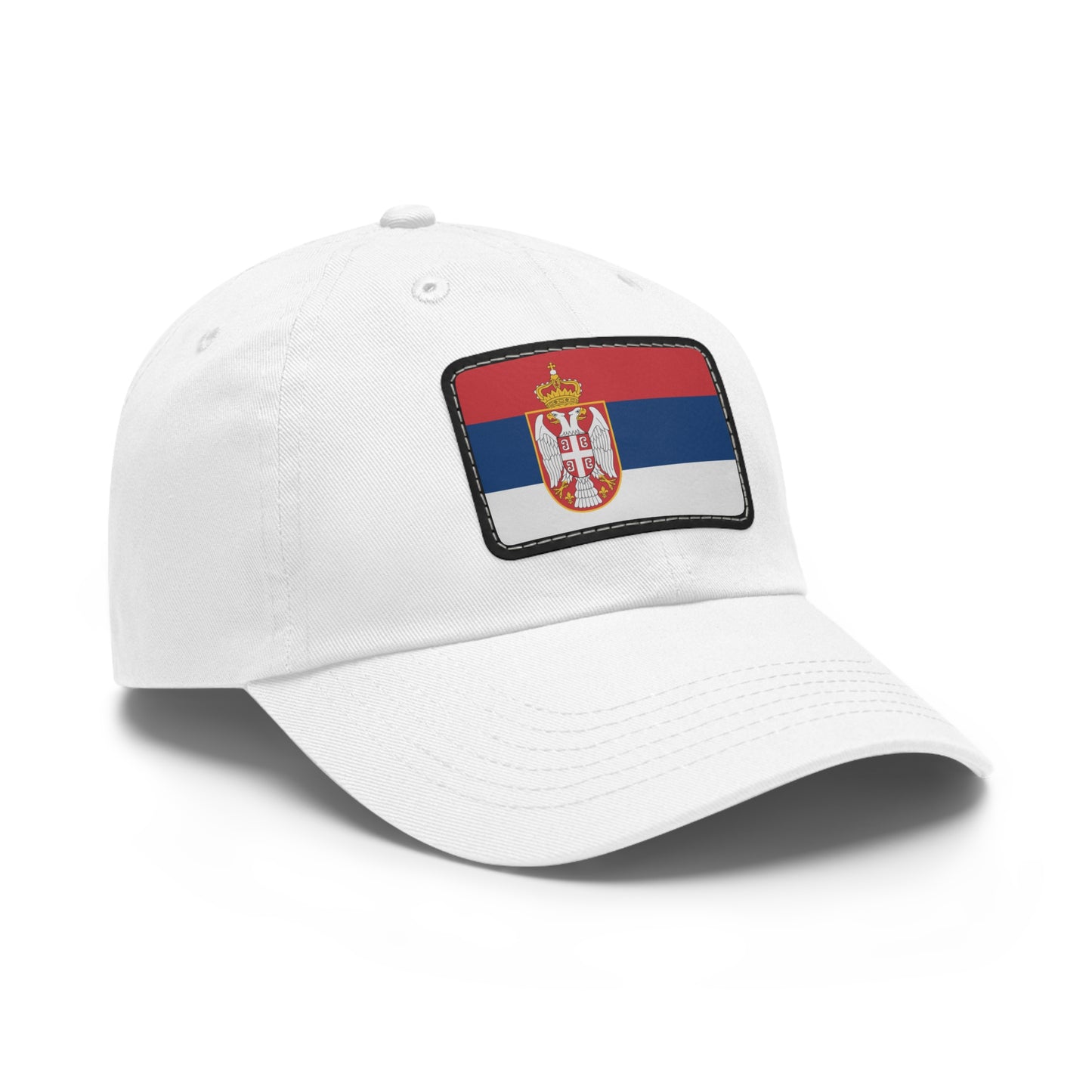 Flag Village Serbia Flag Hat Cap with Leather Patch
