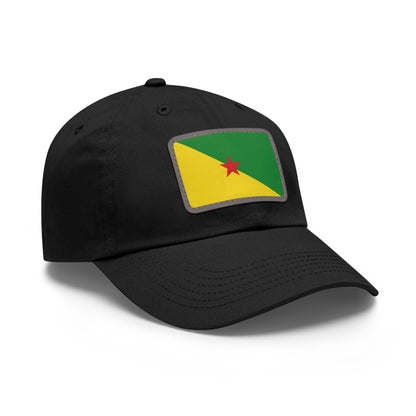 Flag Village Guiana(French Guiana) Flag Hat Cap with Leather Patch