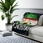 Flag Village Tajikistan Sporting Flag Sherpa Fleece Blanket TJK0002