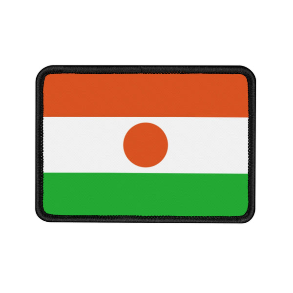 Flag Village Niger Embroidered Iron-On Patch