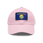 Flag Village USA Montana State Flag Hat Cap with Leather Patch